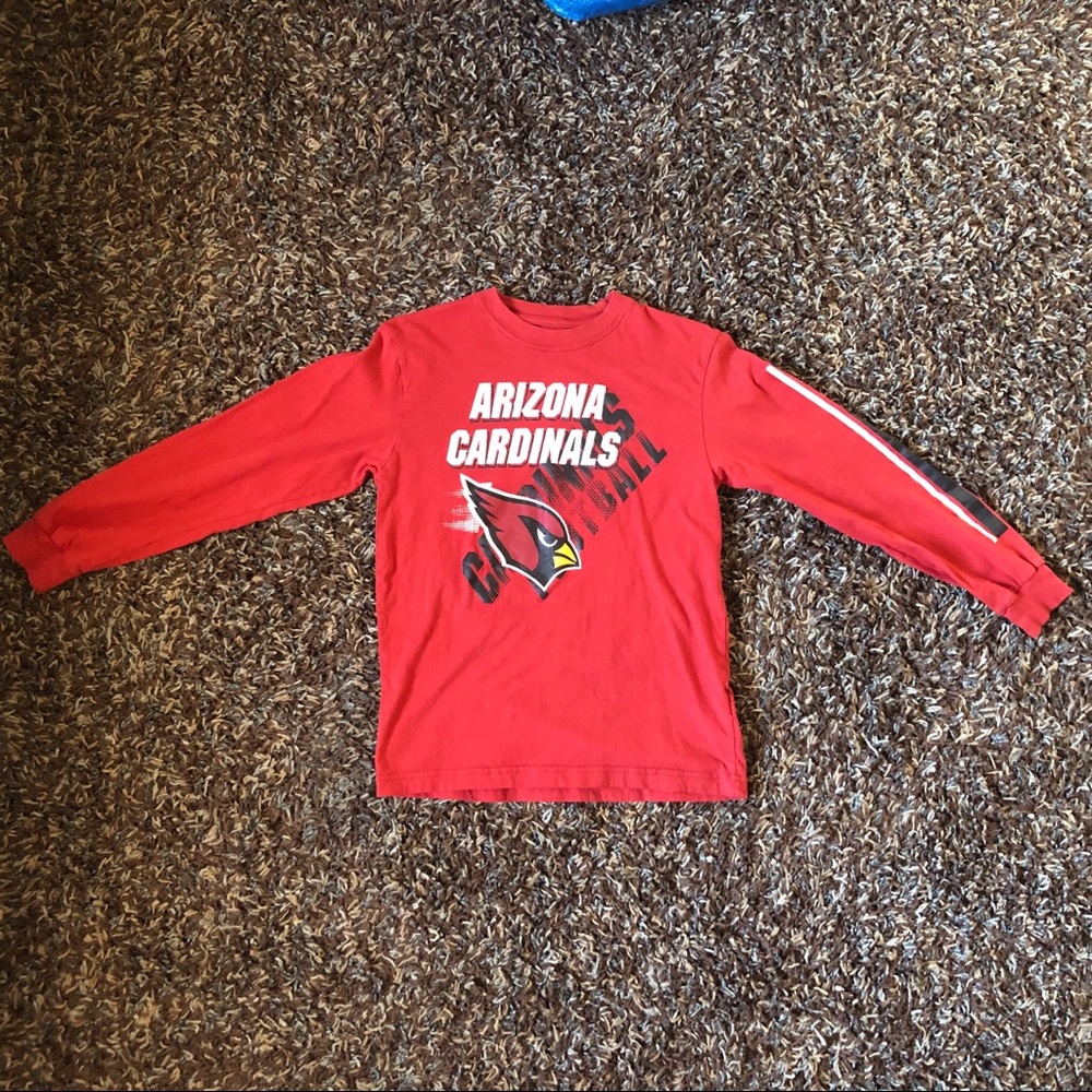 Arizona Cardinals Kids Long Sleeve T Shirt Size L